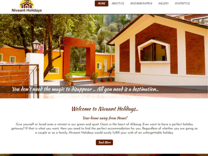 Niwant Holidays Website Design