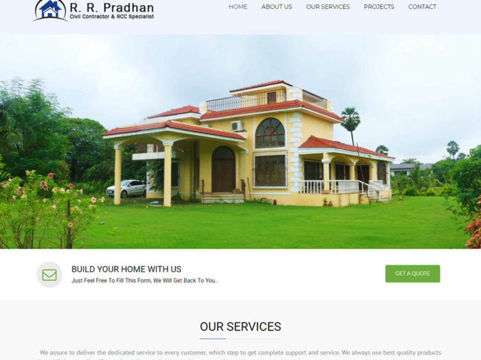 R.R.Pradhan Website Design