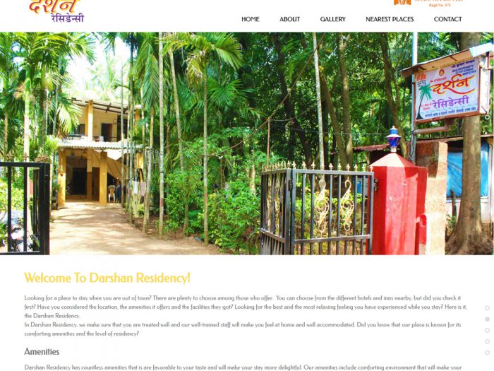 Darshan Residency Website Design