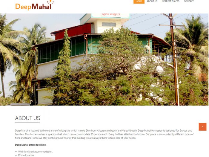 Deep Mahal Website Design