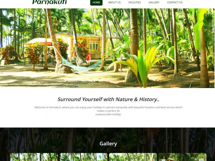 Parnkuti Website design