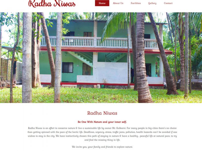 Radha Niwas website Design