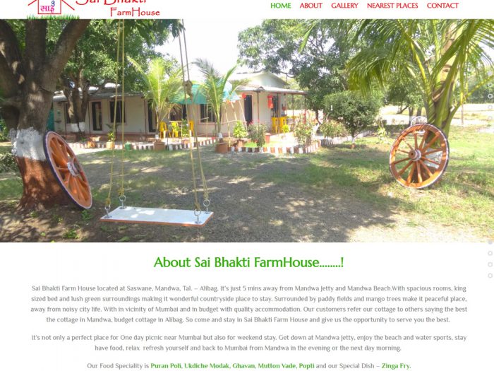 Sai Bhakti Farm House Website Design