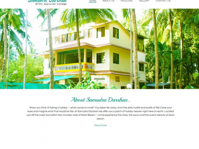 Samudra Drashan Cottage Website Design