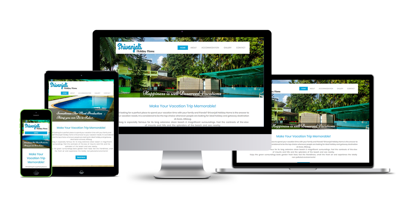 Shivanjali Holiday Home Website Development