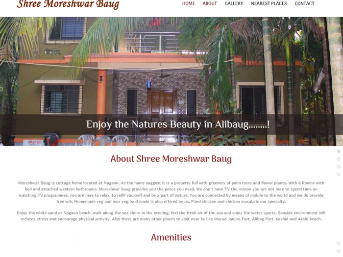 Shree Moreshwar Baug Website Design